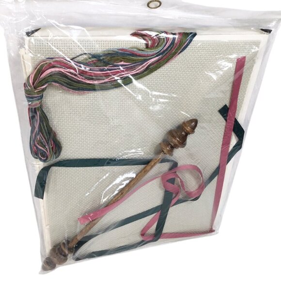 Vintage Jacobean Bell Pull Cross Stitch Kit Janlynn 92-03 Floral Bellpull - Picture 9 of 11